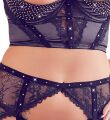 Комплект белья из трех предметов из кружева и бархата Shelf Bra Set 85B/L Shelf Bra Set 85B/L