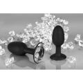 Анальная пробка с кристаллом You2Toys Butt Plug Diamond S, силикон, черная