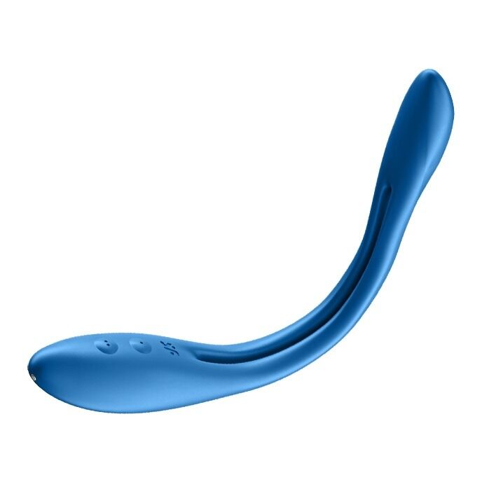 Універсальний вібратор (ерекційне кільце), що гнеться SATISFYER ELASTIC JOY BLUE