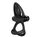 Ерекційне вібро кільце Pretty Love - Vibration Cock Ring, 10 vibration functions Black