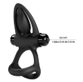 Ерекційне вібро кільце Pretty Love - Vibration Cock Ring, 10 vibration functions Black