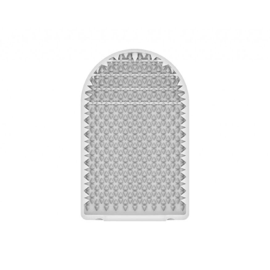 Мини мастурбатор нереалистичный Tenga Pocket Crystal Mist, с рельефом, белый