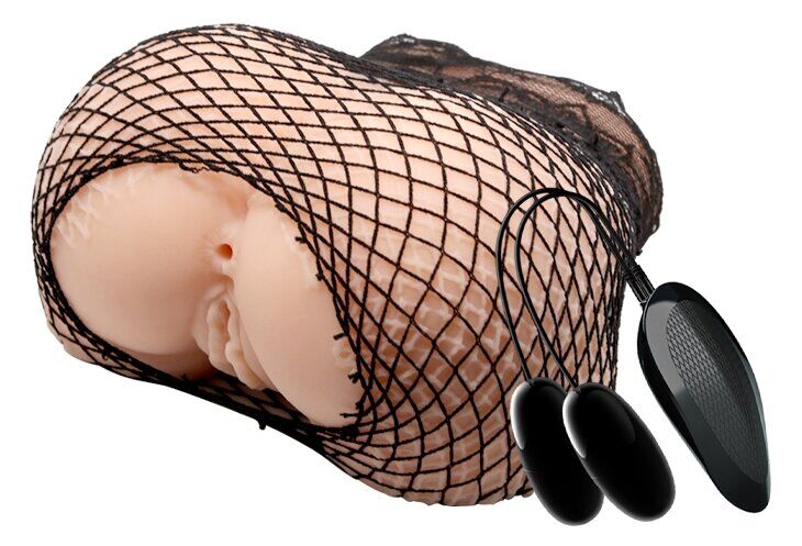 Мастурбатор вагина и анус с двойной вибрацией CRAZY BULL - JESSICA Vibrating, BM-009182Z-1