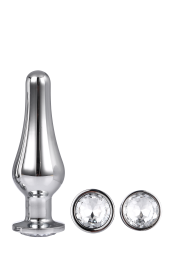 DT21874 набір анальних пробок конічної форми Dream Toys GLEAMING LOVE PLEASURE SET SILVER