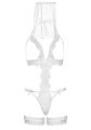 Leg Avenue - G-string teddy, veil &amp; garter - Комплект невесты, O/S (белый)
