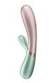 Двойной смарт вибратор с функцией нагрева Satisfyer Hot Lover green