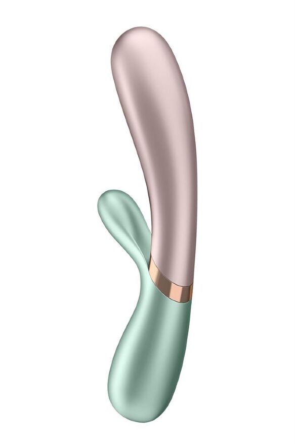 Двойной смарт вибратор с функцией нагрева Satisfyer Hot Lover green