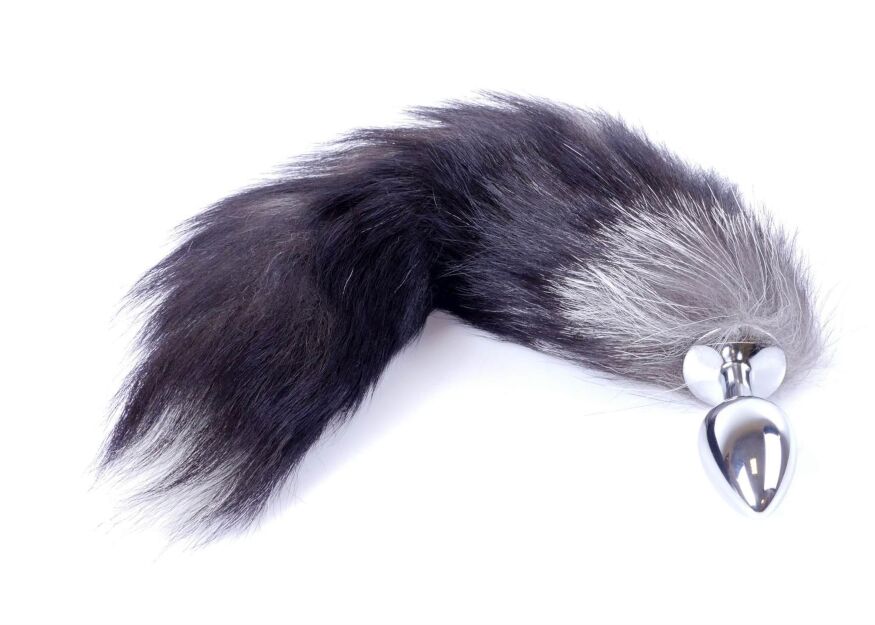 Анальна пробка хвіст - Fox Tail 2XL - Black