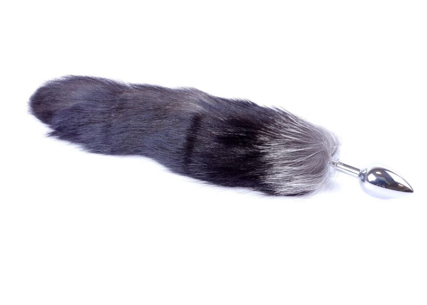 Анальна пробка хвіст - Fox Tail 2XL - Black