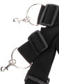Фіксатори на ліжко з карабінами. чорні Bed Restraints Taboom