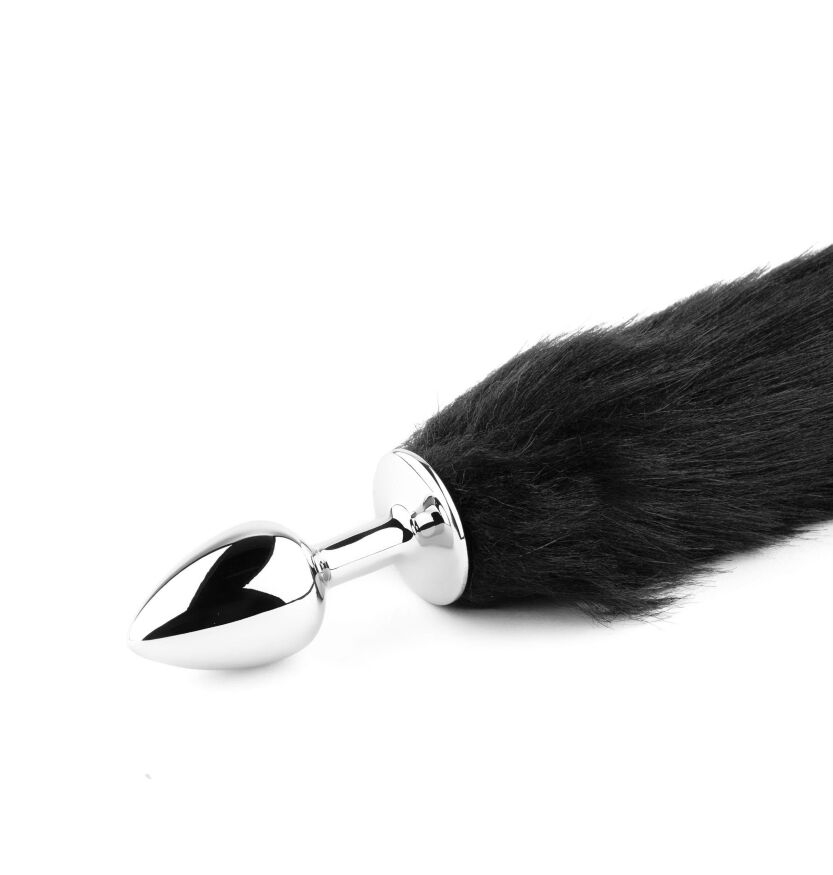 Анальна пробка - Fox Tail Black, XL