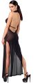 Платье Noir Handmade F372 Onyx Twin-slit Long dress XL