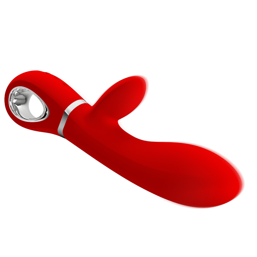 Вибратор с мягкой головкой и клиторальной стимуляцией Pretty Love - Thomas USB, BI-014621-2