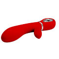 Вибратор с мягкой головкой и клиторальной стимуляцией Pretty Love - Thomas USB, BI-014621-2