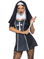 Костюм монашки Leg Avenue, Naughty Nun 2 предмета, черный