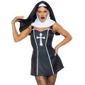 Костюм монашки Leg Avenue, Naughty Nun 2 предмета, черный