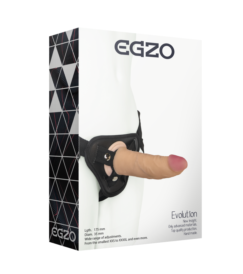 Страпон из киберкожи EGZO Evolution STR003
