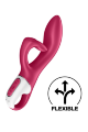 Гнучкий подвійний вібратор SATISFYER EMBRACE ME бордовий