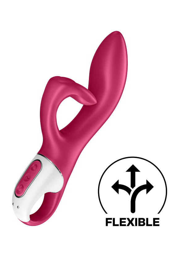 Гнучкий подвійний вібратор SATISFYER EMBRACE ME бордовий