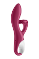 Гнучкий подвійний вібратор SATISFYER EMBRACE ME бордовий