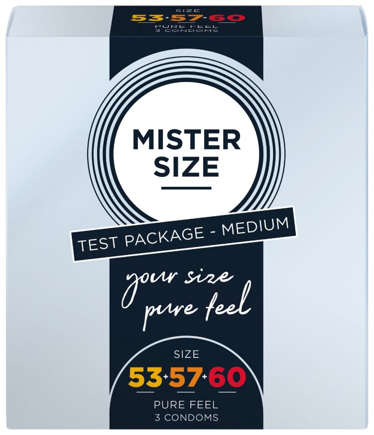 Презервативы MISTER SIZE Testbox (набор для подбора размера) 53-57-60 мм (3 шт)