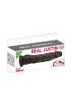Фалоімітатор із присоскою Real Body  -  Real Justin Black, TPE, діаметр 4,2 см