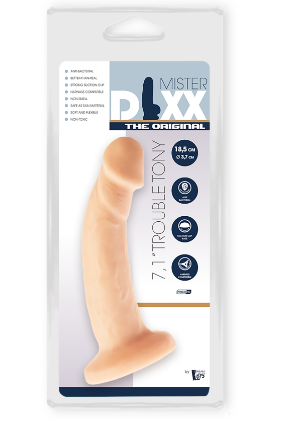 Гибкий фаллоимитатор Dream Toys MR. DIXX TROUBLE TONY 7.1INCH DONG