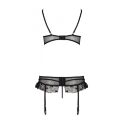 Сексуальный комплект с поясом для чулок LOVELIA SET black XXL/XXXL - Passion