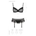 Сексуальный комплект с поясом для чулок LOVELIA SET black XXL/XXXL - Passion