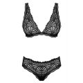 Комплект Obsessive Sweetia 2-pcs set black S/M