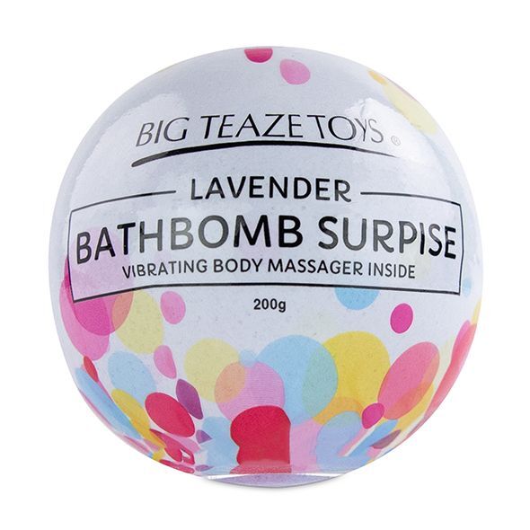 Вібропуля в бомбочці для ванн - Big Teaze Toys Bath Bomb Surprise with Vibrating Body Massager Laven