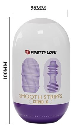 Мастурбатор яйцо Pretty Love - Smooth Stripes Cupid-X, BI-014931-3