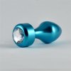 Анальная пробка - Heavy Metal Anal Plug Rosebud Aluminium Blue