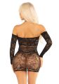 Платье Leg Avenue Seamless Off The Shoulder Mini Dress One Size, Black