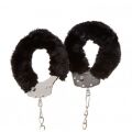 Наручники с мехом на длинной цепочке Ankle Cuffs, Black