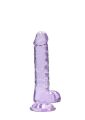 Фалоімітатор невеликого розміру - Realrock Dildo 7" Purple