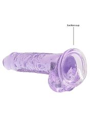 Фаллоимитатор небольшого размера - Realrock Dildo 7" Purple