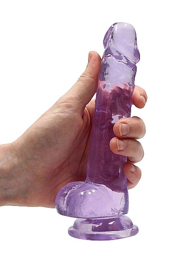 Фалоімітатор невеликого розміру - Realrock Dildo 7" Purple