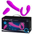 Безременной вибрострапон с электростимуляцией и пультом ДУ Pretty Love - Thunderbird, BW-022068W