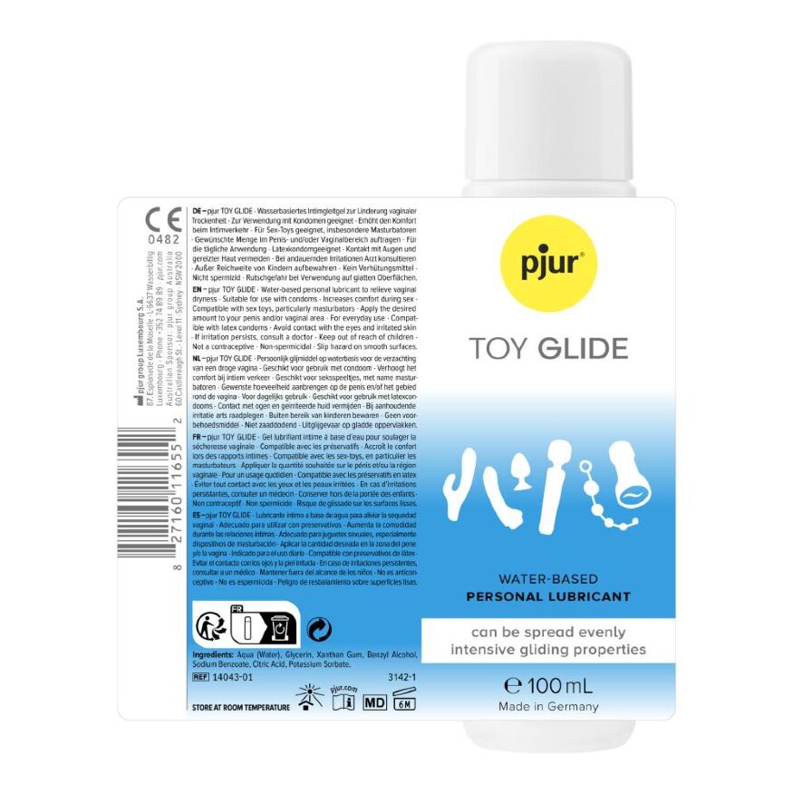 Лубрикант для іграшок Pjur Toy Glide на водній основі, 100 мл