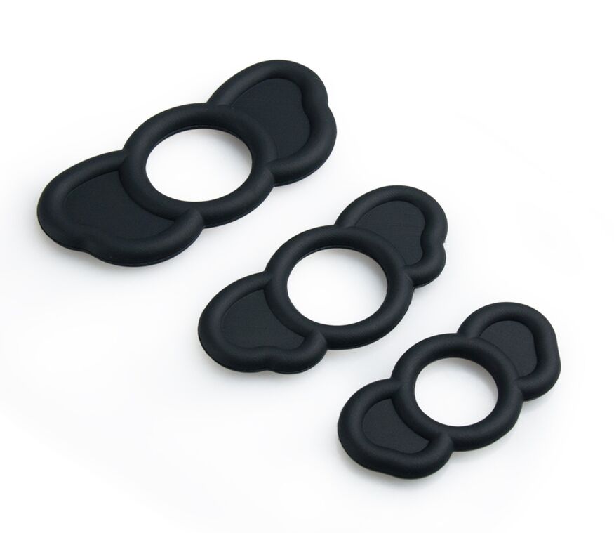 Набор из 3 шт силиконовых эрекционных колец Elephant rings, BS6000026