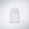 Мини мастурбатор нереалистичный Tenga Pocket Wave Line, с рельефом, белый