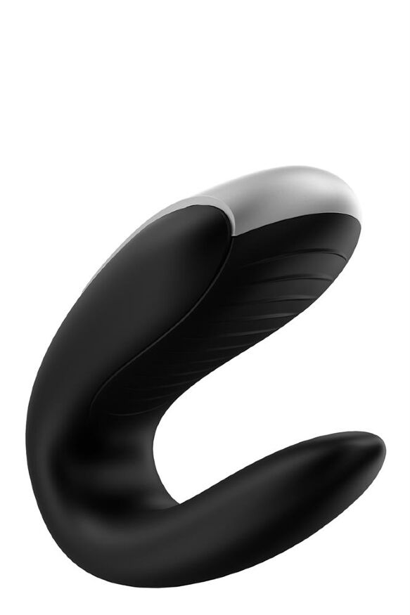 Вибратор для пар с фирменным пультом управления Satisfyer DOUBLE FUN BLACK