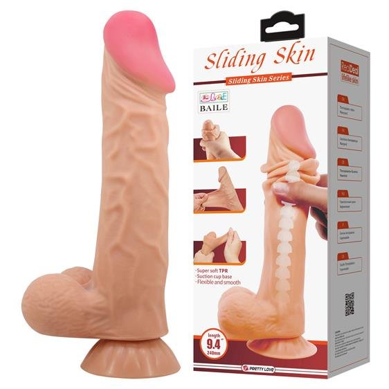 Фалоімітатор - Pretty Love Sliding Skin 9.4" Flesh