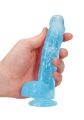 Фаллоимитатор - Realrock Dildo With Balls 6'/15 см Blue