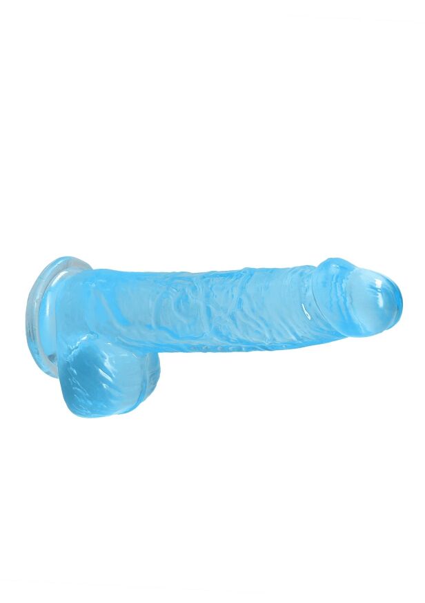 Фаллоимитатор - Realrock Dildo With Balls 6'/15 см Blue
