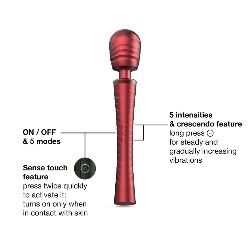 Вибромассажер Manwan MAN.WAND EDGY Velvet Red