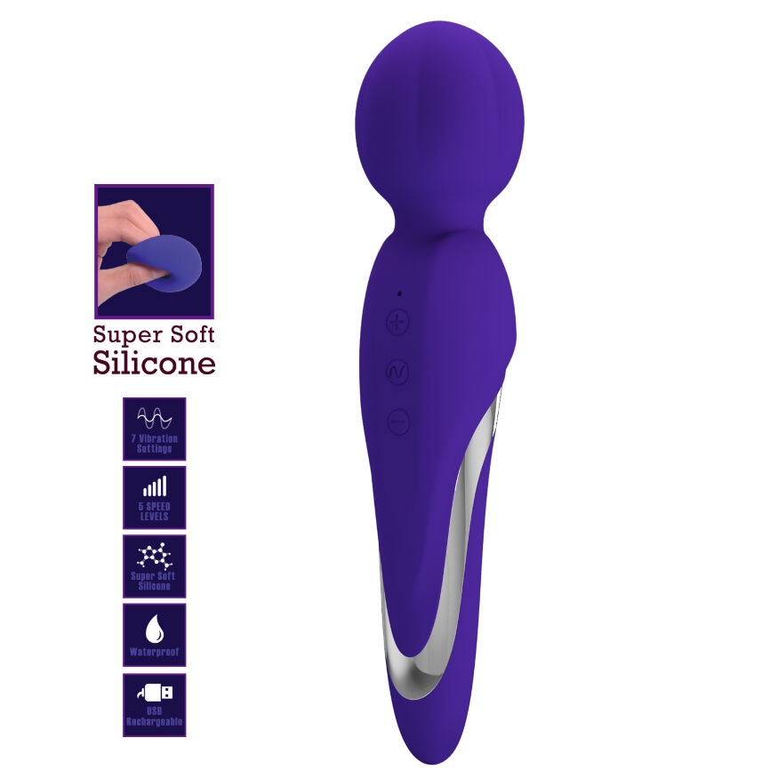 Вібромасажер Pretty Love - Fitzgerald USB Violet, BI-014622-3
