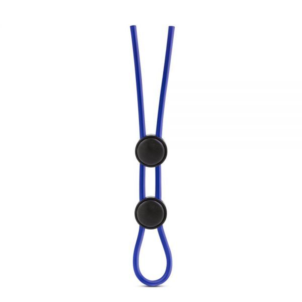 T331084 Регулируемое эрекционное кольцо STAY HARD DOUBLE LOOP BLUE