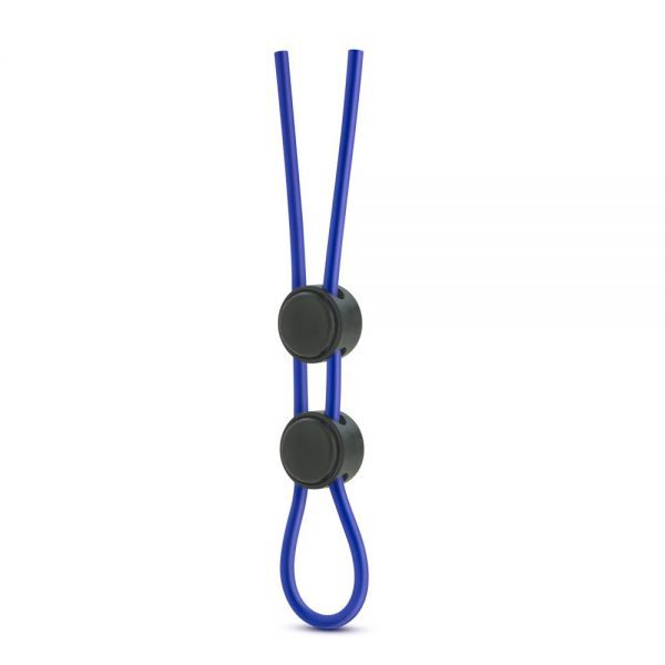 T331084 Регулируемое эрекционное кольцо STAY HARD DOUBLE LOOP BLUE